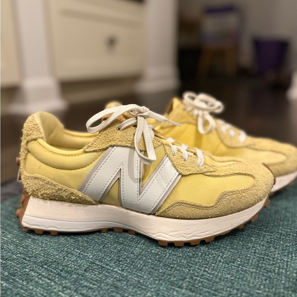 New Balance 327 Canary Yellow Sneakers